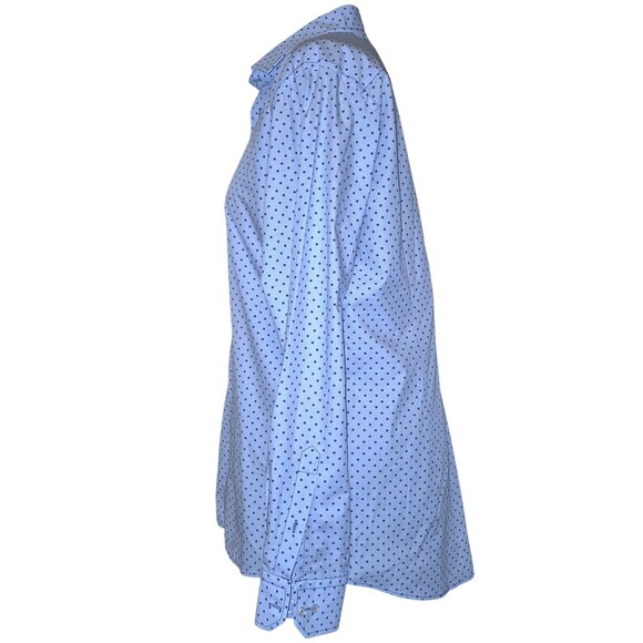 GEORG ROTH MENS POLKA DOT MIXED MEDIA FLORAL BUTTON PANEL SHIRT XL - Picture 5 of 8